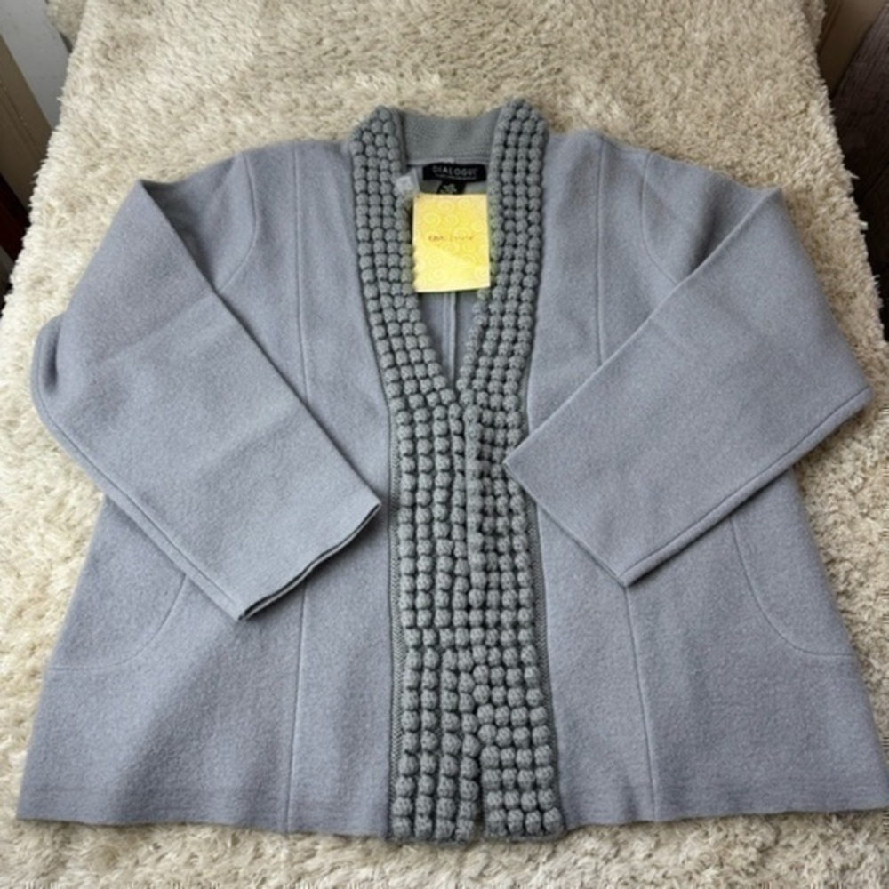 Vintage 90’s Dialogue Women’s Wool Jacket/Cardigan size 2X